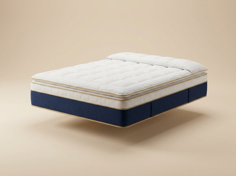 Colchão La Chambre: camada pillow-top costurada sobre o tampo branco